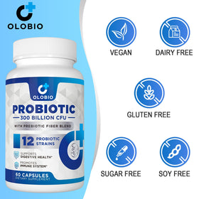 OLOBIO Probiotique étiquette détaillant les ingrédients