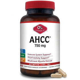 Olympian Labs AHCC 750mg complément alimentaire, flacon de 60 capsules