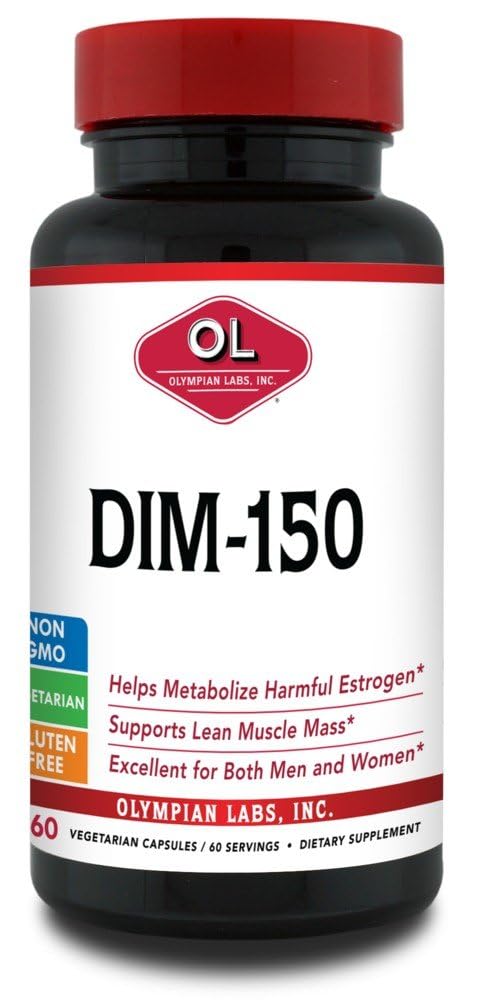 Olympian Labs DIM Diindolylméthane 150mg 60 capsules front view