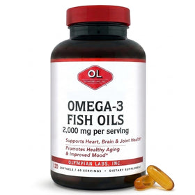 Olympian Labs Mega Omega-3 2000mg vue avant de l'emballage