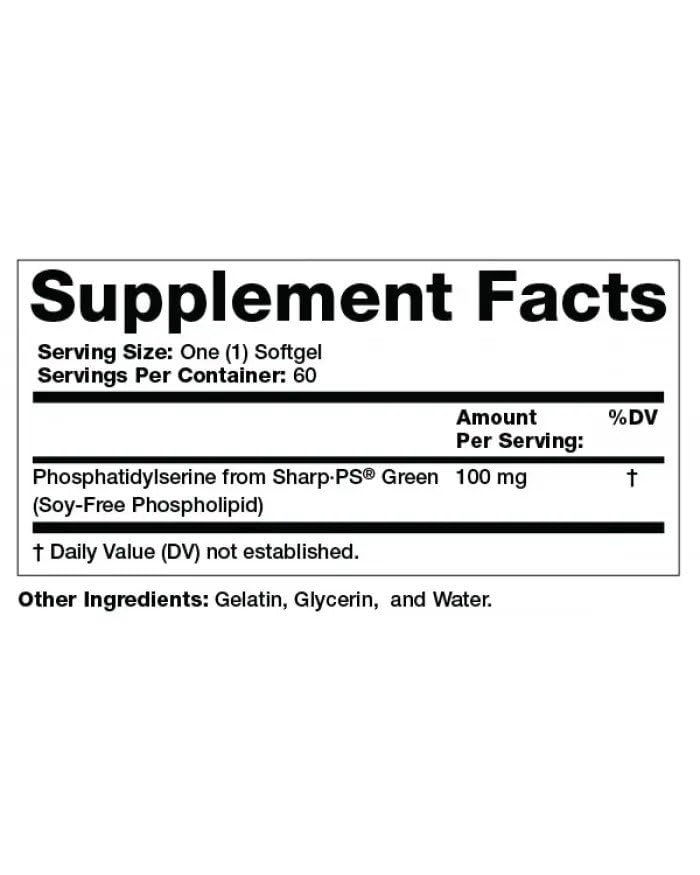 Olympian Labs Phosphatidylserine Complex 60 capsules emballage