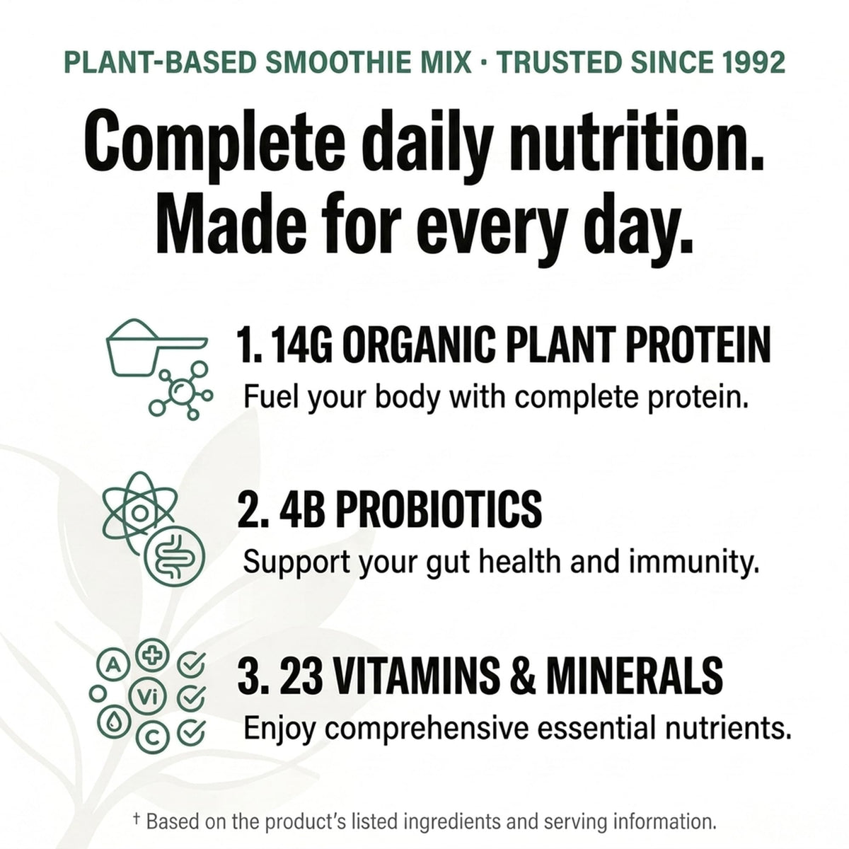Olympian Labs Pure Smoothie Mix 522g vue de côté