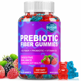 Olyvaresta Gummies Prébiotiques 60 Gummies Saveur Fruits Mélangés vue de face