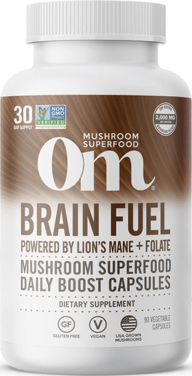 OM MUSHROOM SUPERFOOD 90 capsules de champignons Lion's Mane et Reishi
