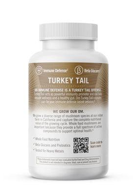 OM MUSHROOM SUPERFOOD Capsules de Champignon Turkey Tail 90 unités, vue en gros plan