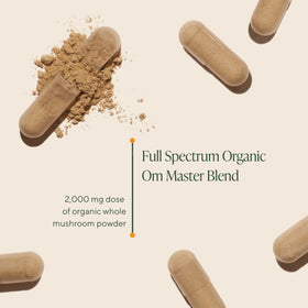 OM MUSHROOM SUPERFOOD Capsules de Champignons Bio - contenu