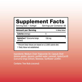 Omax3 HydroCurc gélules avec label sur l'absorption