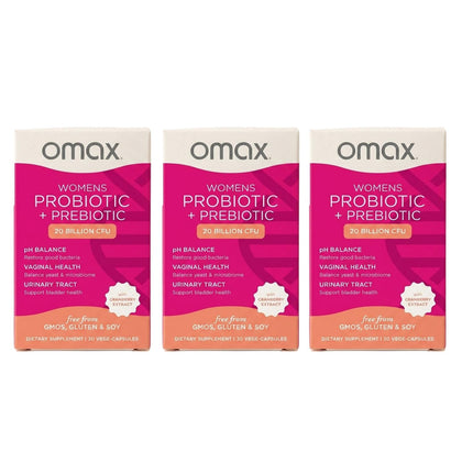 Omax3 Prébiotiques et Probiotiques 20B CFU paquet avant