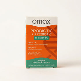 Omax3 Probiotique 50B CFU boîte avant avec 30 capsules