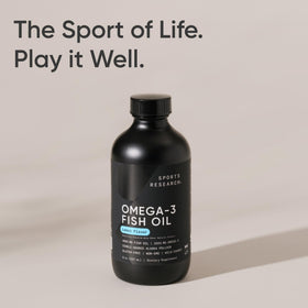 Omega-3 Sports Research versé dans un smoothie