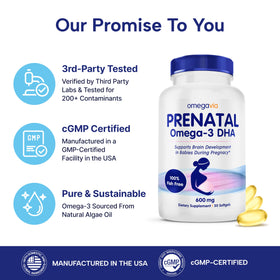 OmegaVia DHA Prénatal dans un environnement de maternité