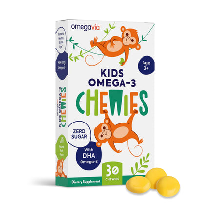 OmegaVia Omega 3 Chewies boîte 30 gommes vue de face