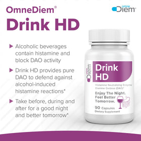 Omne Diem DrinkHD ingrédients sur l'emballage