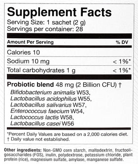 OMNi BiOTiC Balance poudre dans un verre d'eau