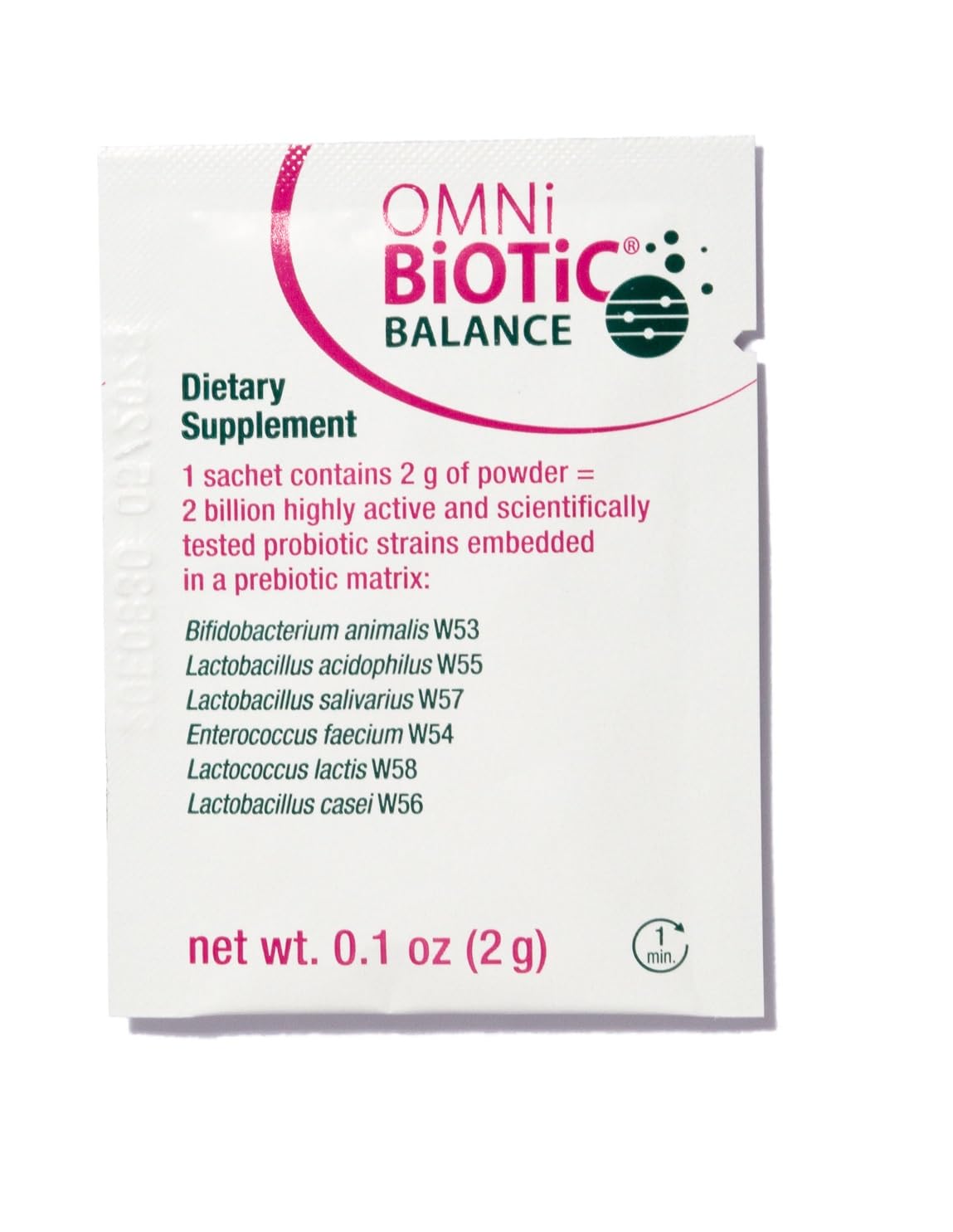 OMNi BiOTiC Balance poudre sur une table