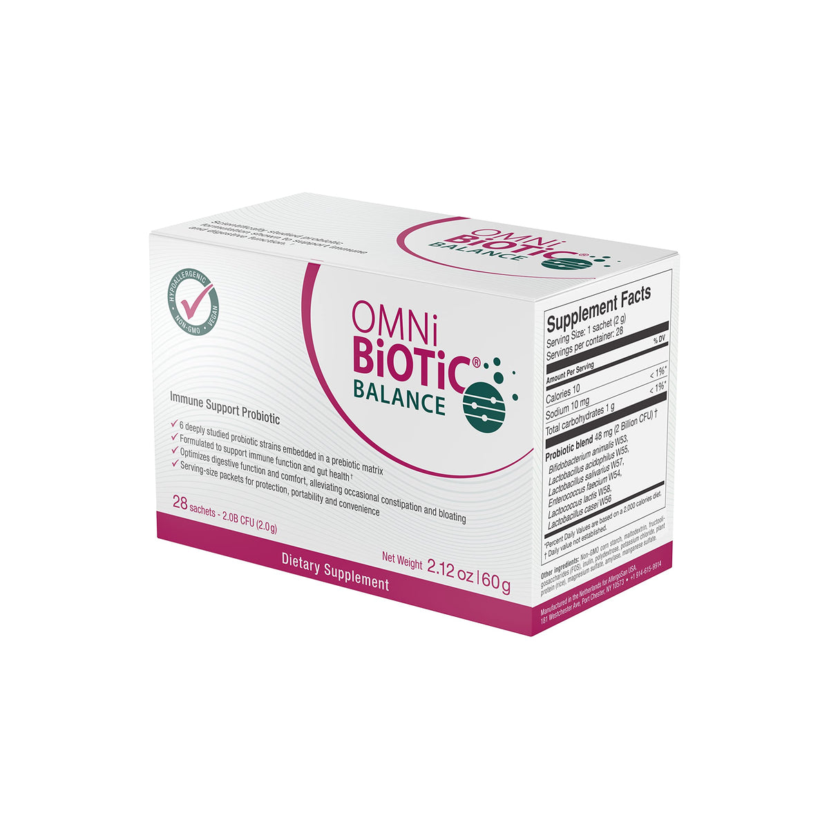 OMNi BiOTiC Balance poudre vue de côté