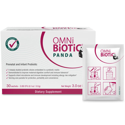 OMNi BiOTiC Panda Poudre Probiotique Prénatal & Infantile 140g vue de face