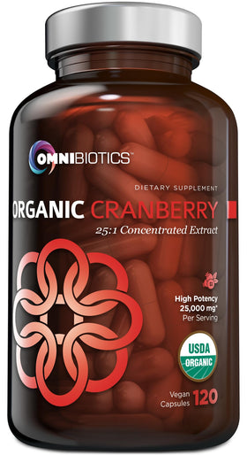OmniBiotics canneberge bio 120 capsules végétales vue de face