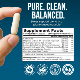 OmniBiotics Complément Alimentaire Cortisol 60 Capsules Végétales emballage