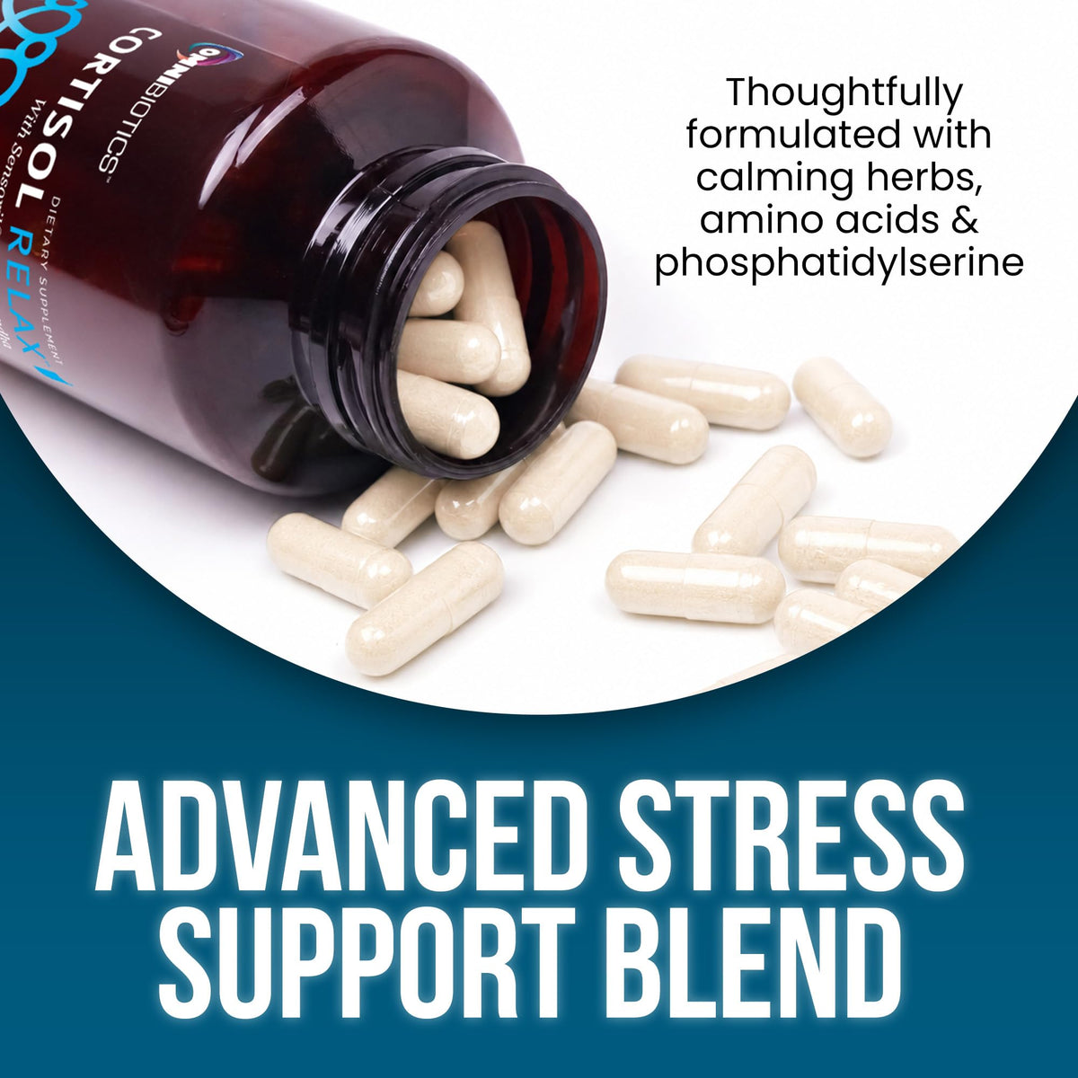 OmniBiotics Complément Alimentaire Cortisol 60 Capsules Végétales ingrédients