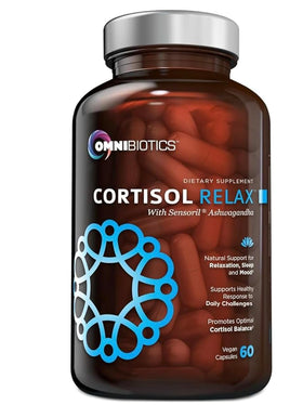 OmniBiotics Complément Alimentaire Cortisol 60 Capsules Végétales vue de face