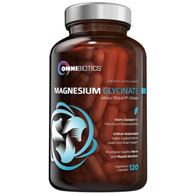 OmniBiotics Magnésium Glycinate 120 capsules végétales, vue de face