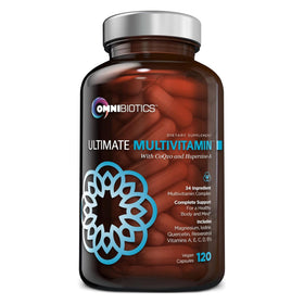 OmniBiotics Multivitamines Quotidiennes 120 Capsules Végétales - vue avant
