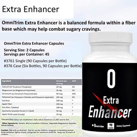 Omnitrition OmniTrim Extra 90 capsules avec un verre d'eau
