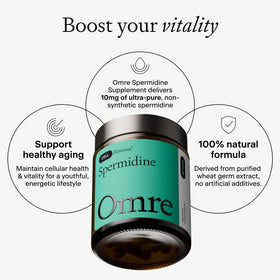 OMRE Complément de Spermidine 10mg avec extrait de germes de blé