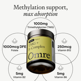 OMRE TMG 1000mg vue latérale du flacon