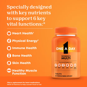 ONE A DAY Multivitamines Femmes, comprimé sur une table