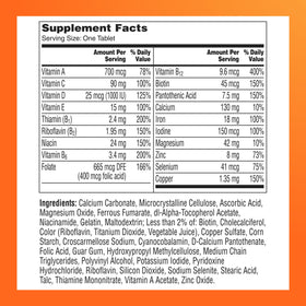 ONE A DAY Multivitamines Femmes, prise quotidienne avec un verre d'eau