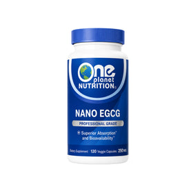 One Planet Nutrition Nano EGCG Capsules 250 mg avant de la boîte