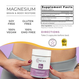 One Sol Bisglycinate de Magnésium 60 Capsules - Dosage recommandé