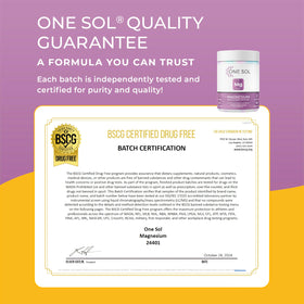 One Sol Bisglycinate de Magnésium 60 Capsules - Vue de côté