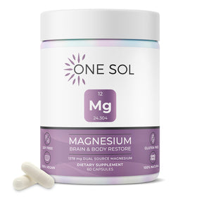 One Sol Bisglycinate de Magnésium 60 Capsules - Vue de face