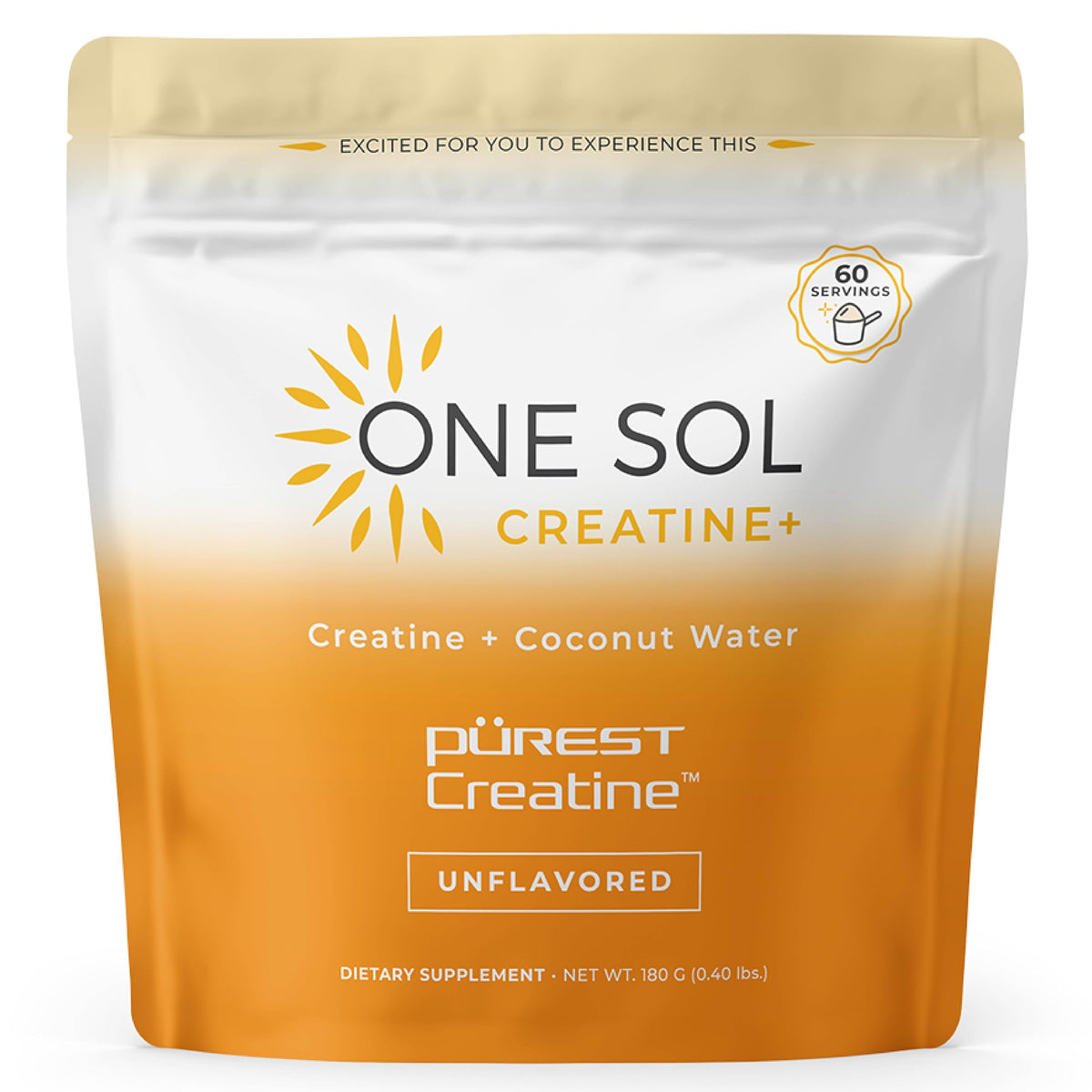 One Sol créatine pour femmes pot de 60 portions sans saveur