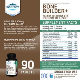 One support Complément Alimentaire Calcium 1 000 mg, vue arrière