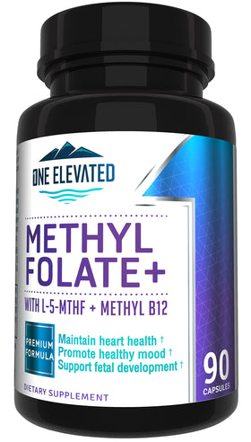 One support Methyl Folate 5-MTHF 90 capsules vue de face