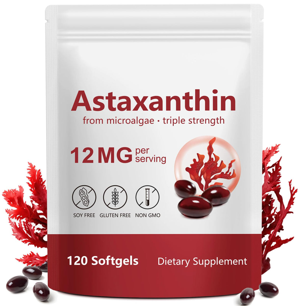 ONEBTANICL Astaxanthine 12mg gélules vue de face
