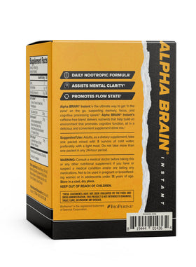 ONNIT Alpha BRAIN Instant Pêche 173g - étiquette de produit