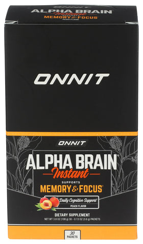 ONNIT Alpha BRAIN Instant Pêche 173g - mélange en poudre