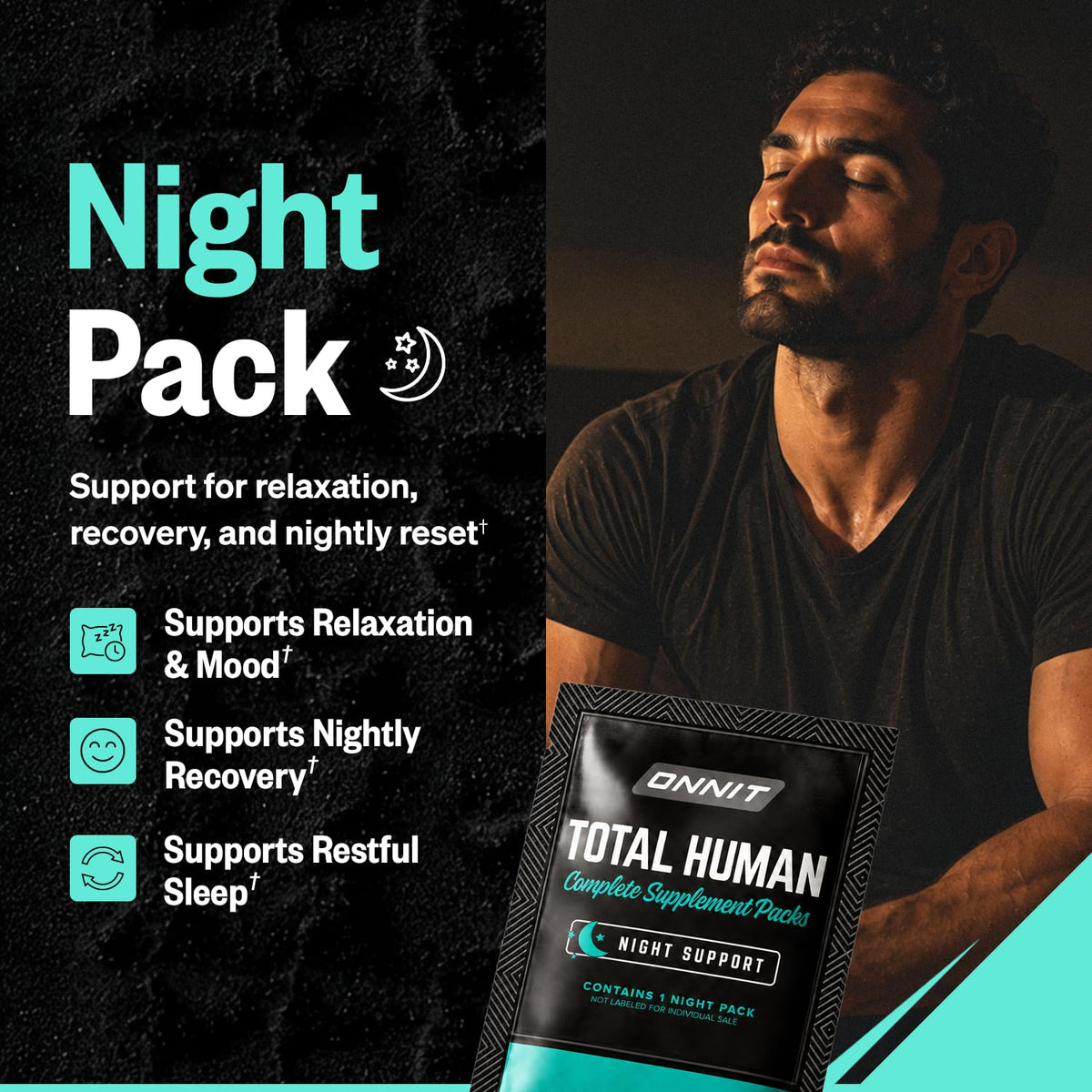 ONNIT Total Human Packs Multivitamines avec étiquettes