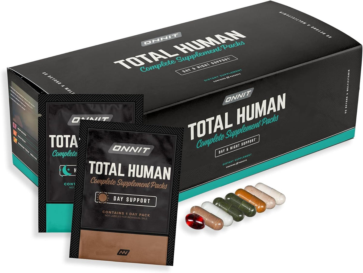 ONNIT Total Human Packs Multivitamines boîte de 30 sachets
