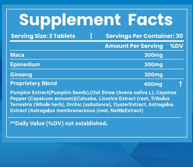 Oohma complément alimentaire naturel pour hommes, capsules en gros plan