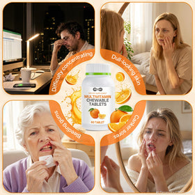 Oopeatol multivitamines 6-en-1 comprimés sur une table