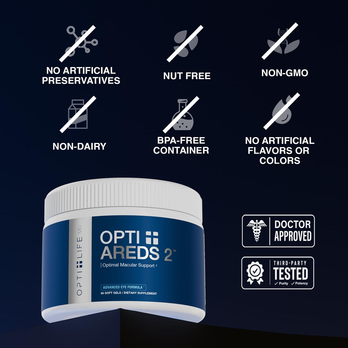 Opti + AREDS 2 compléments alimentaires prise quotidienne