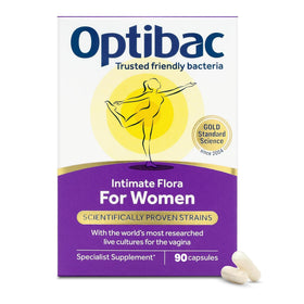 Optibac Probiotics Femme 90 Capsules vue avant avec étiquette
