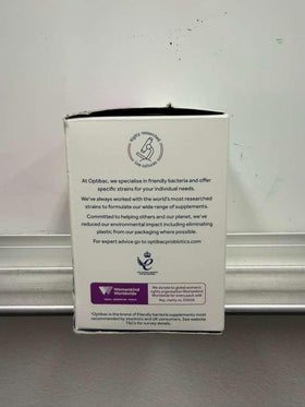 Optibac Probiotics Femme vue de côté de la boîte