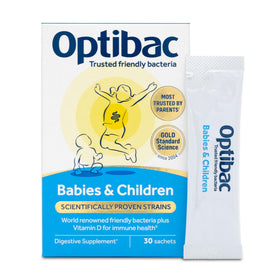 Optibac Probiotics sachets pour enfants, boîte de 30 sachets